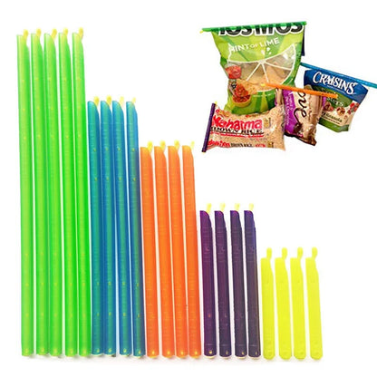 Reusable Bag Clip, Food Storage Sealer - for Snacks, Chips & Kitchen Organizer, Plastic Sealing Stick, Keep Fresh