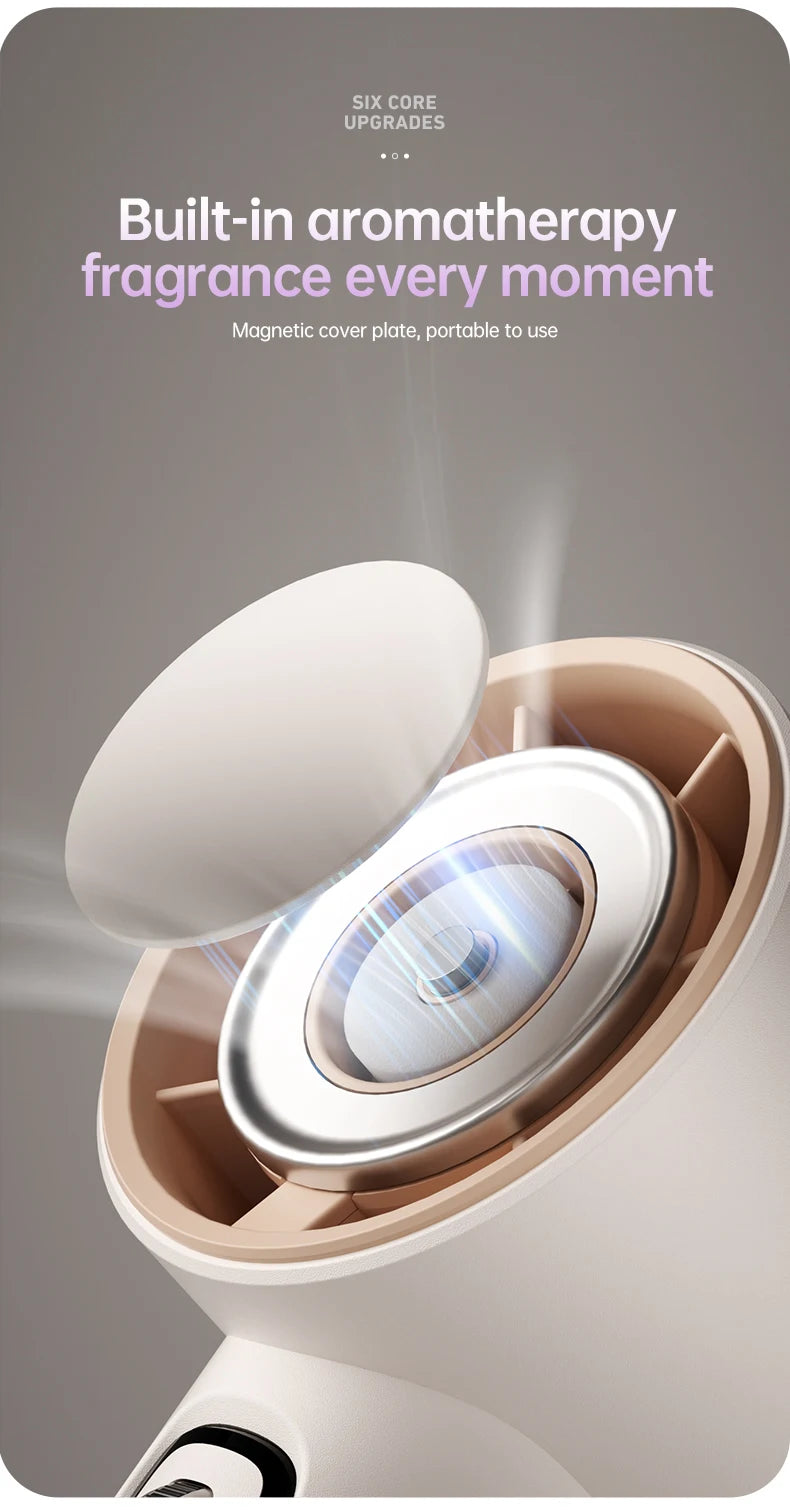 VGR 100 Speed High-speed Handheld Electric Fan with Flashlight USB Mini Portable Charging Small Fan Desktop Small Electric Fan