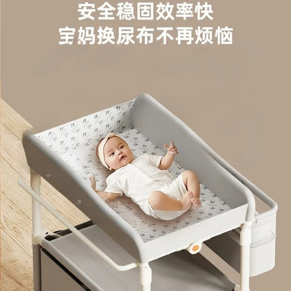 Diaper table Baby care table Portable multi-function foldable bath Baby bed changing diaper touch table
