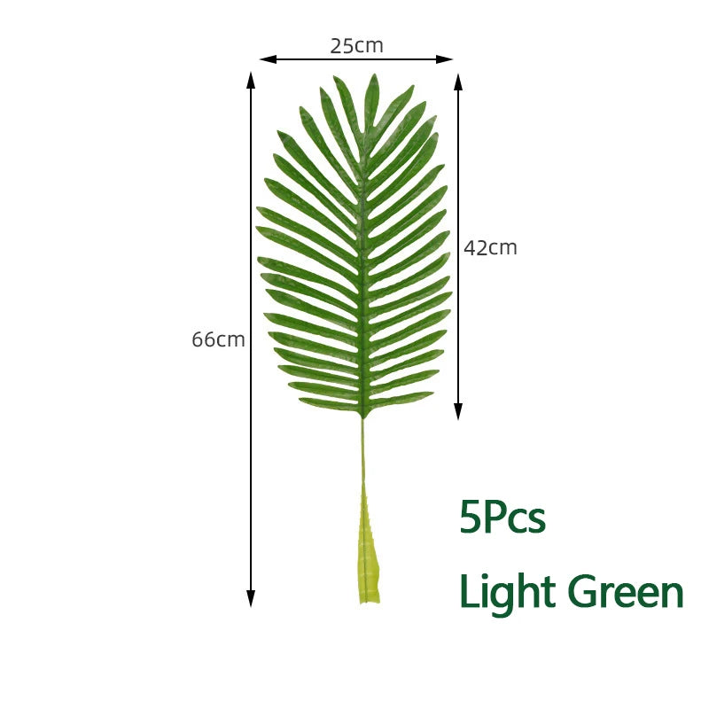 Artificial Coconut Artificial Palm Leaves Stems Fake Palm Leaves Palm Tree  for Home Office Party Arrangement Wedding Decoration