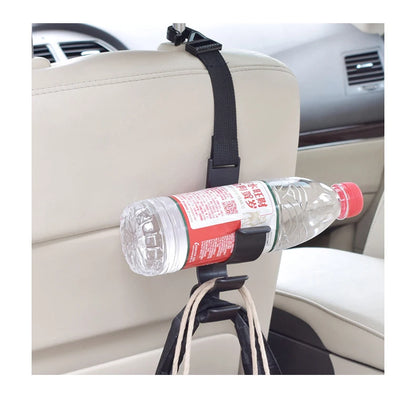 2pcs Car Back Seat Hook Multi-function Rear Seat Headrest Hanging Hook Umbrella Holder Seat Back Storage Interior Organizer