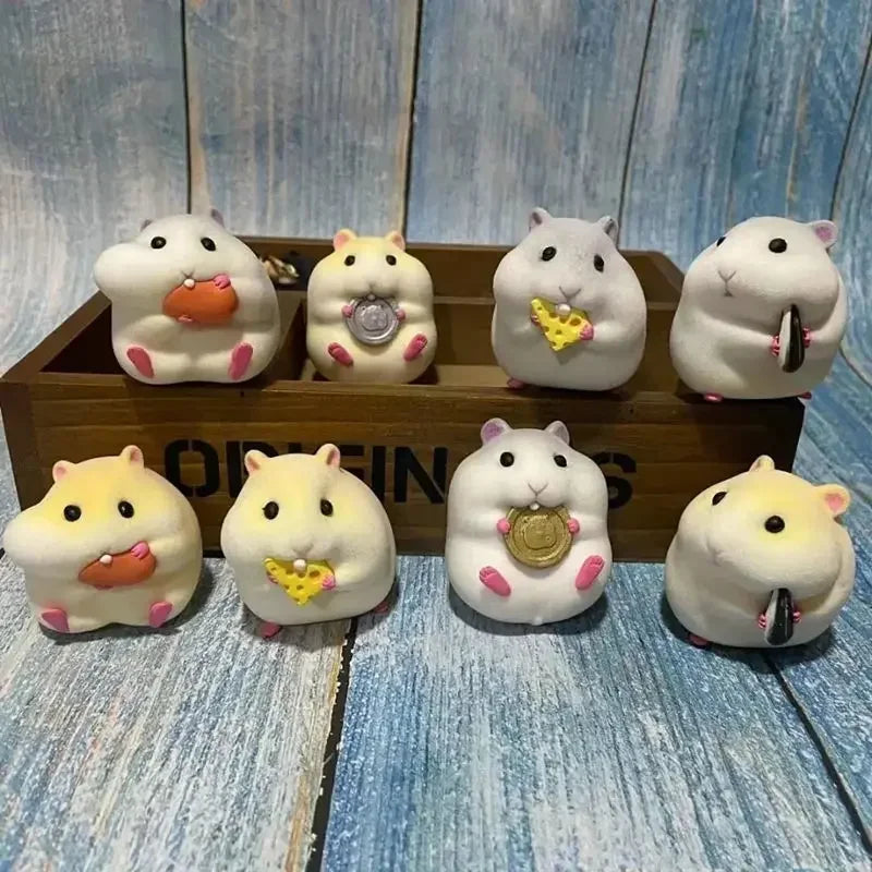 Home Decoration Cute Hatted Coin Hamster Luxury Home Decor For Car Interior Hanging Home Accessories Pendant desk decoration