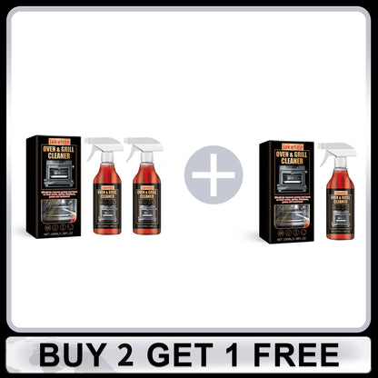 Oven and Grill Cleaner Spray Decontamination Deodorization Oil Removal Dirt Oil Stains Food Residues Eliminating Odors Cleaner