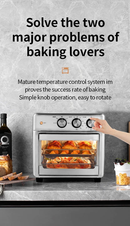 Smart air fryer oven 26L 13L Large Capacity Electric Air Fryers Visible Window Household Kitchen Deep Fryer without Oil EU 220V