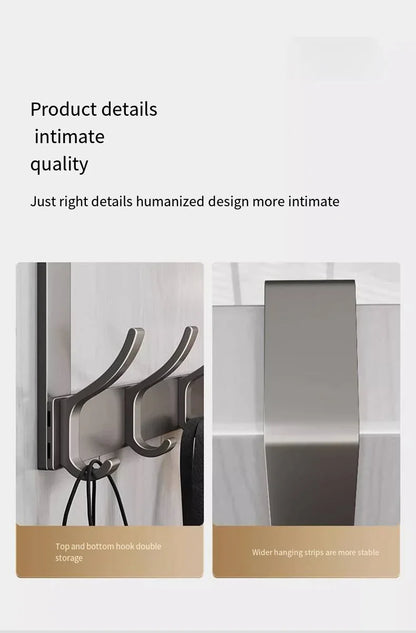 Hooks Over The Door Home Organizer Rack Clothes Coat Hat Towel Hanger Bathroom Accessories Holder Door Hang Quick Installation