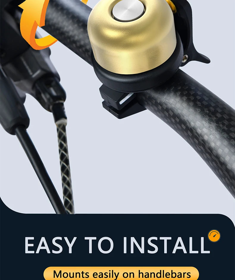 TWOOC Bicycle Bell for Apple AirTag | Holder Hidden in Bell | Bicycle Anti-Theft | Road Approved | Tool Included