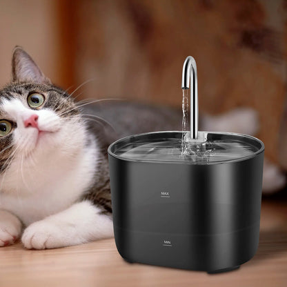 2.2L Cat Water Fountain Drinker USB Electric Mute Automatic Pet Water Dispenser Recirculate Filtering Drinker for Cats Pet