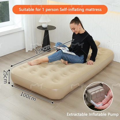 Automatic Air Bed Inflatable Home Inflatable Bed Single Air Mattress Bed Double Lazy Bed Outdoor Portable Air Mattress Bed