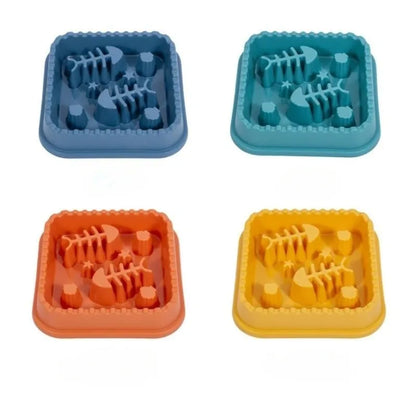 Pet Slow Food Bowl Anti-choking Feeder PP Plastic Dish Bowl Home Dog Eating Plate Anti-gulping Feeding Supplies