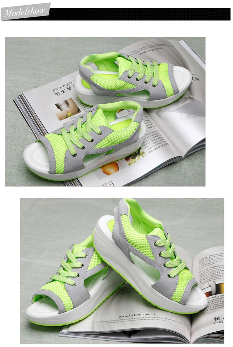 Women Sandals 2023 New Lady Platform Chunky Sandals Comfortable Women's Sandals Open Toe Casual Summer Sports Shoes