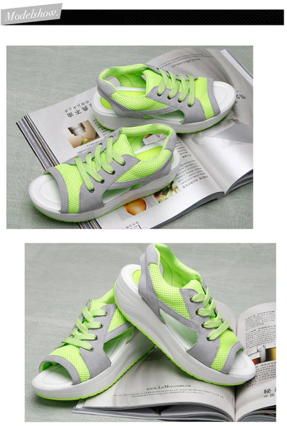 Women Sandals 2023 New Lady Platform Chunky Sandals Comfortable Women's Sandals Open Toe Casual Summer Sports Shoes