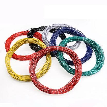 1/5m Car Wire Modification Wire 0.3/0.5/0.85/1.25/2mm² Low Voltage Wire Car Wire Line Pvc High Temperature Resistant Copper Wire