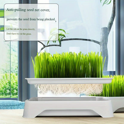 Hydroponic Growth System Pet Cat Grass Nursery Pot Growth Planting Assistant  Reusable Multifunctional Gardening Supplies