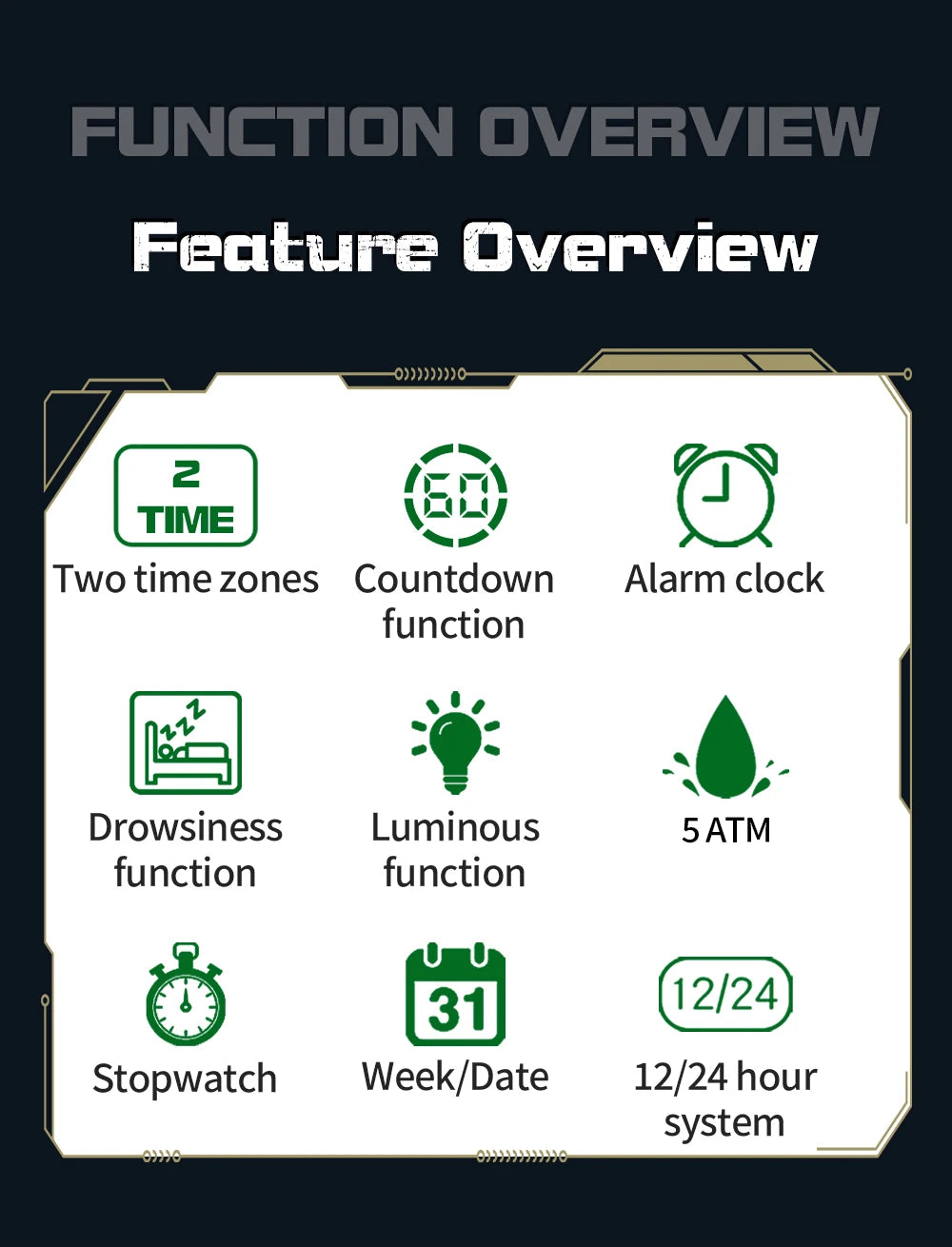 SANDA 2198 Single Monitor Male Student Electronic Watch Multifunctional Waterproof sports Student Electronic Watch 2025