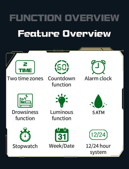 SANDA 2198 Single Monitor Male Student Electronic Watch Multifunctional Waterproof sports Student Electronic Watch 2025