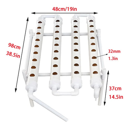 Hydroponics Growing System Kits 36 Sites Food PVC-Pipe Hydroponic Garden Soilless Cultivation Vegetables Planting Tools