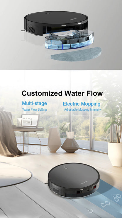 Robot Vacuum Cleaner Combo Mop,4000PA Suction Robotic,WiFi/Voice Control,Auto-Recharge,Pet Hair For Home Vacuum Cleaning Robot