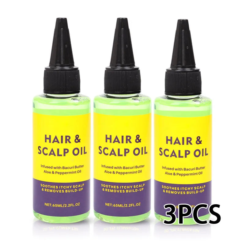 Hair Scalp Oil 65Ml Anti Drynes Soothes Itchy Scalp And Removes Product Build Up Infused With Bacuri Butter Aloe&Peppermint Oil