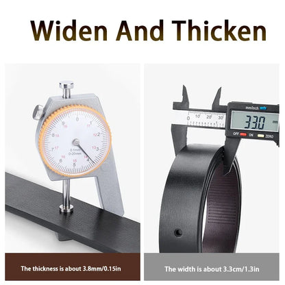 Luxury Fashion Men's Belt Men's Genuine Leather Belt Automatic Buckle Ratchet Belt Random Adjustment Belt Women Waist Belt