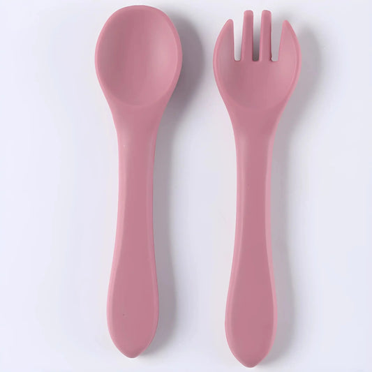 Children's tableware complementary soft spoon baby spoon baby silicone soft spoon feeding water small spoon