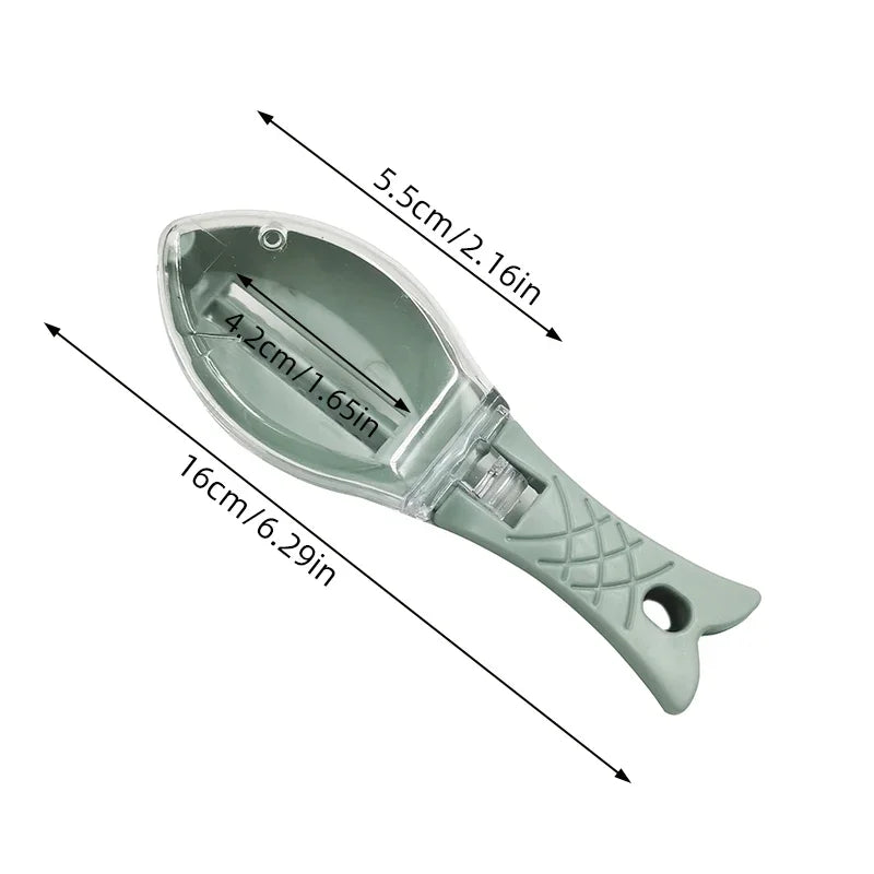 Fish Scale Planing And Scraping Tool With Lid For Household Kitchen Manual Removal Of Fish Scales And Seafood Tools