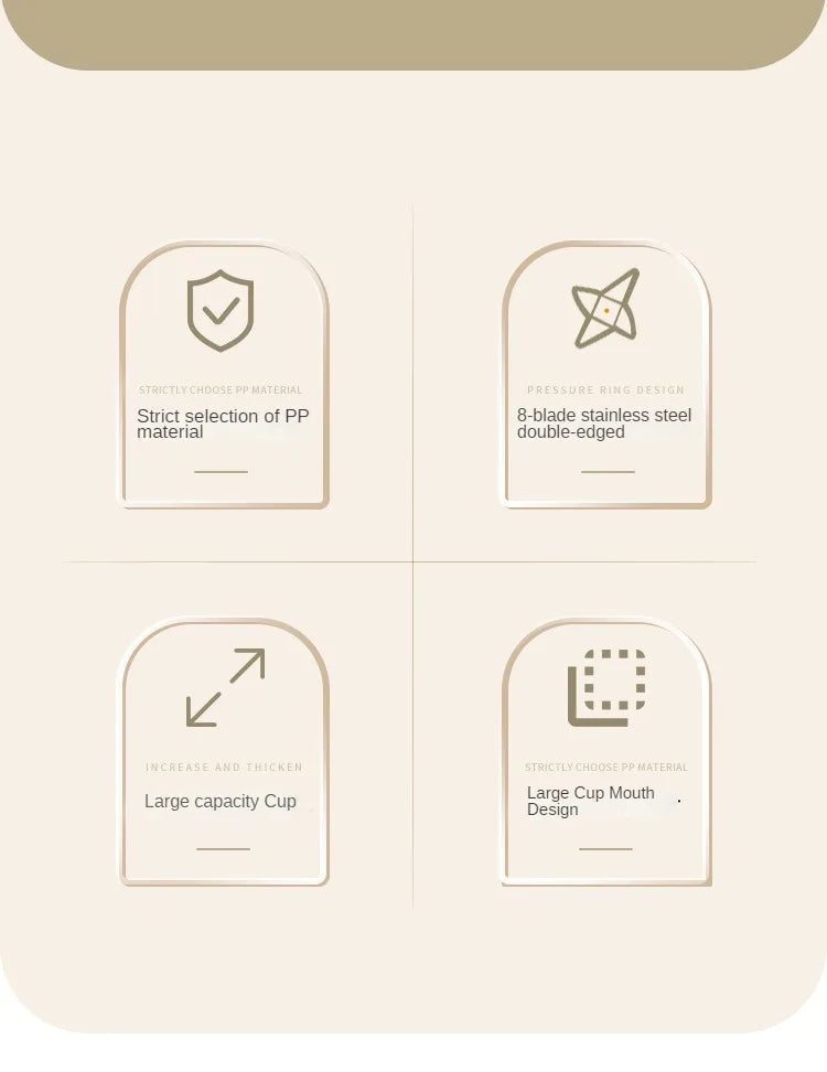 220V- 3L 6 in 1 Blender Stainless Steel Large Capacity Cut Vegetables and Shreds Icebreaker Salad Grinder Meat Grinder Juicer