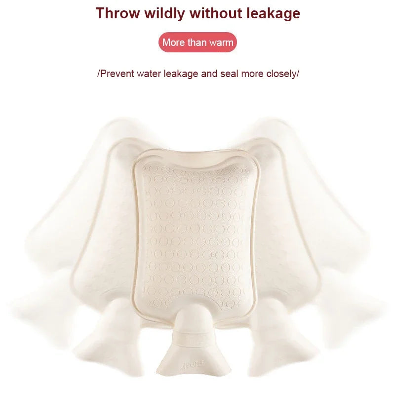1PC Hot Water Bottle 1000ml Water Filled Winter Hot Water Bag Hand and Foot Thermos Hot Water Bottle Hot Water Accessories