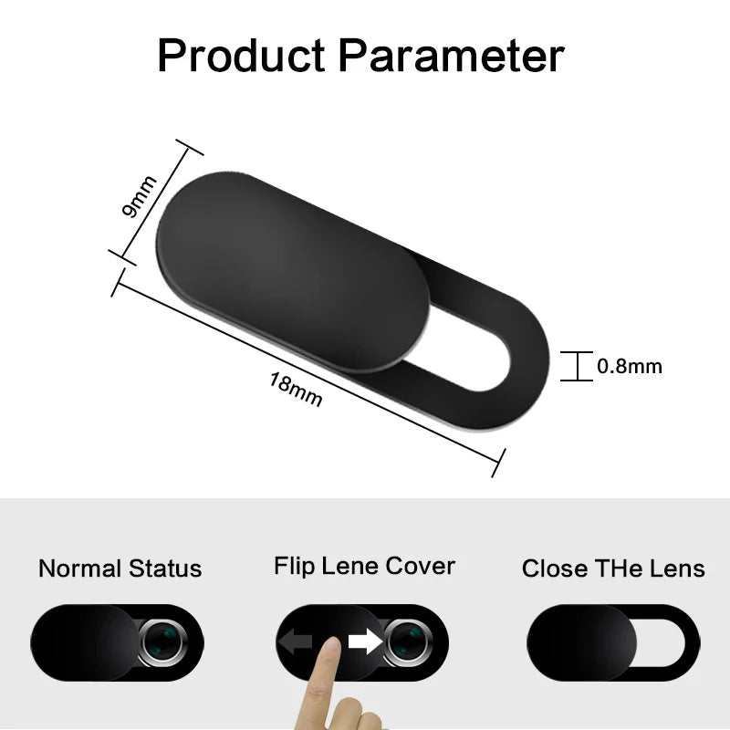 Webcam cover Laptop Camera Cover Slide Webcam Blocker Lenses Privacy Sticker For iPad Tablet Smart Phone Laptop Pc Camera Cover