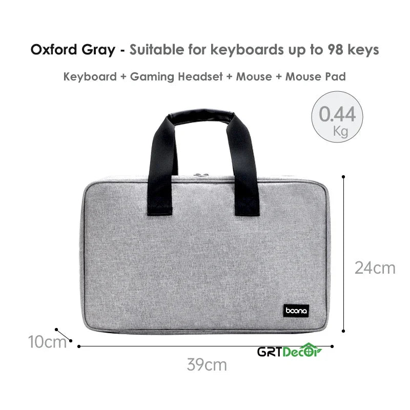 Tech Pouch Organizer for Keyboard Within 82-108 Key Mechanical Keyboard Storage Bag Organizer Travel Tech Pouches Dust Cover