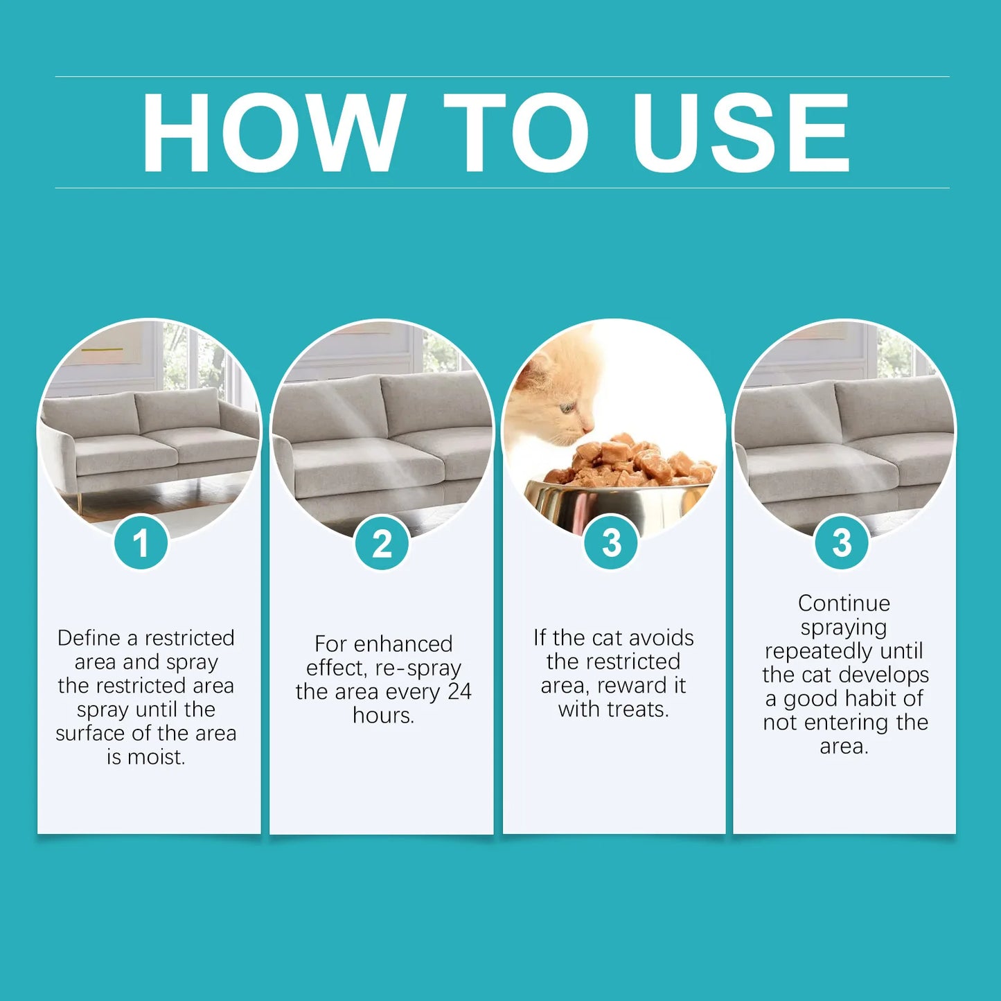 Advanced Pet Scratch Repellent Spray Safe for Cats Dogs Protects Furniture Carpets Drapes Bitter Formula Stops Scratching