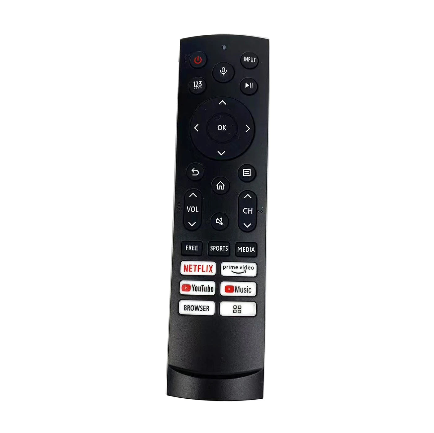 Remote Control for Hisense UHD 4K ULED Smart TV ERF3A90 ERF3H90H ERF3L90H ERF3N90H ERF3M90H 55U8G 75U9DG 75U7G（No voice）
