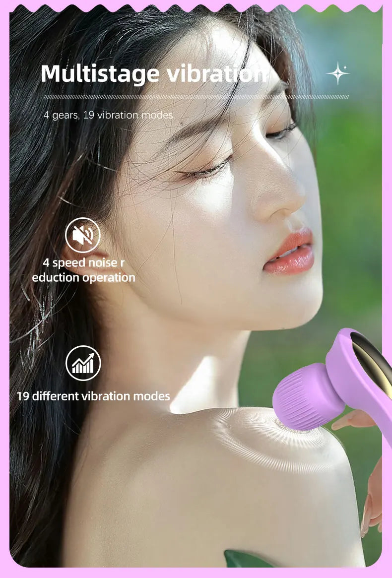 Portable Massage Gun 19 Mode 4 Speed Personal Handheld Vibrating Massager Deep Tissue Muscle Percussion Massager For Full Body