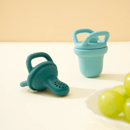 1PCS Baby Silicone Food Supplement Pacifier Pure Color Baby Tableware Portable Baby Fruit Vegatable Feeder Teether Baby Toys