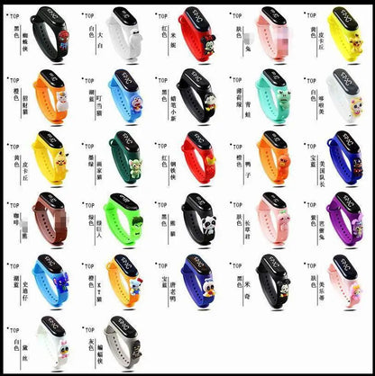 Marvel Children's Watch Fashion Cartoon Watches Electronic Digital LED Display Watches Waterproof Holiday Gift Kids Watches
