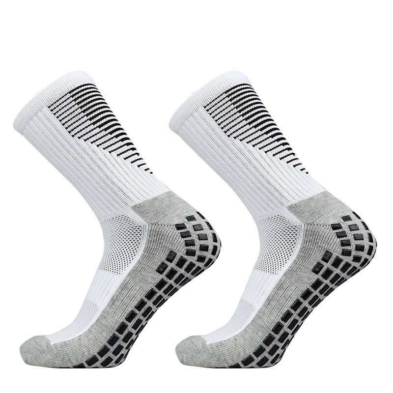 Sports 2025 and New Football Socks Women Men New Socks Non-slip Silicone Bottom Soccer Basketball Grip Socks