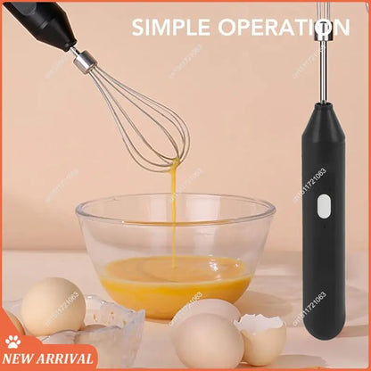 Emption!Handheld Cordless Blender Wireless High Power Handheld Egg Beater For Cream Whipping