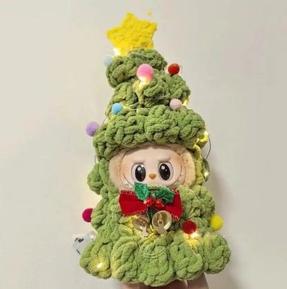 labubu Christmas Limited Edition Christmas Tree labubu Set Clothes Cute Christmas Gift Only Clothes Not Including Dolls