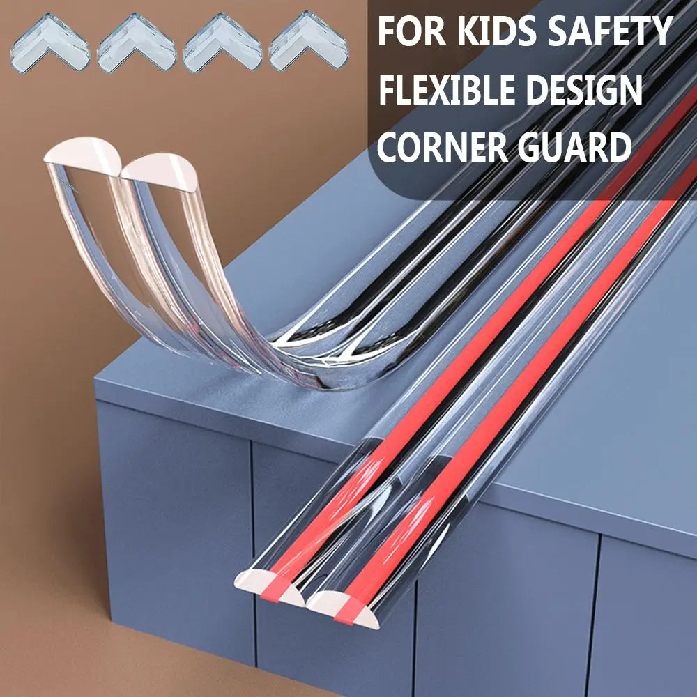 Table Edge Guard Furniture Corner Protector Strip Self Adhesive Transparent Kids Collision Proof Soft Bumper Baby Safety