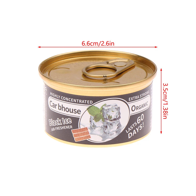 Car Air Freshener: 12 Kinds Scent | Organic Cans | Odor Eliminator Essential | Long-Lasting | Strong Fragrance | For Home/Toilet