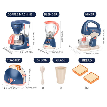 Electric Vacuum Cleaner Kitchen Toys Simulation Juice Machine Microwave Pretend Play Washing Machine Kids Household Appliances