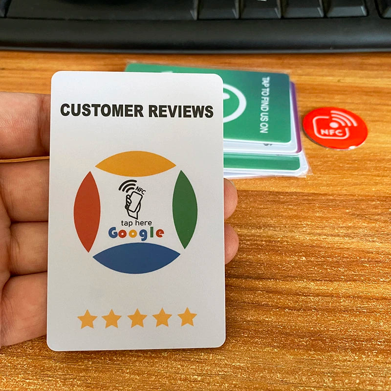 NFC Card for Google Review Business Card NFC215 504Bytes review us on Google