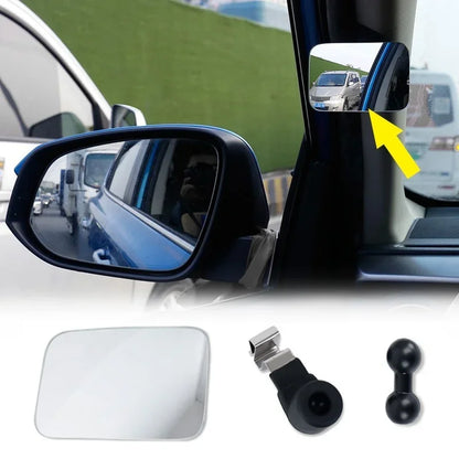 Car Auxiliary Blind Spot Mirror Interior  Convex Rearview Mirror 360 Degree Wide Angle Adjustable Parking Rimless Mirrors