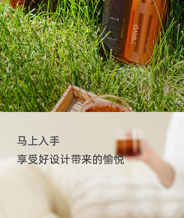 MAVO Manual Cold Brewer 800ml Ice Coffee Maker Cold Brew Coffee Pot Iced Coffee Brewer Coffee brewing kit Cold brew coffee maker