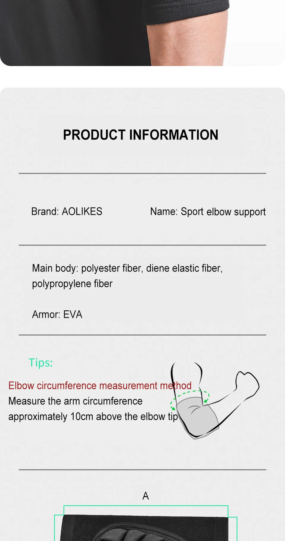 AOLIKES 1Pair Knee Elbow Pads, Thick Sponge Collisioned Kneepads for Work, Basketball Wrestling Football Volleyball Cycling