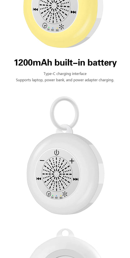 Baby Sleeping White Noise Machine USB Rechargeable Night Light Music Player 22 kinds of Soothing Sounds Child Sleep Aids Tools