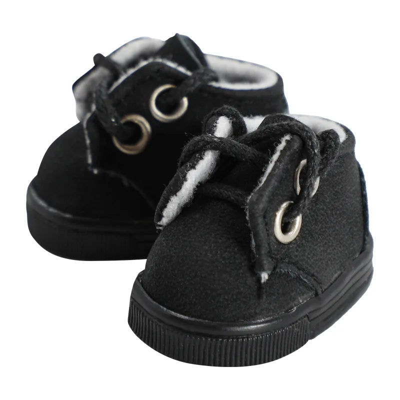 Labubu 17cm  Shoes Fashion labubu Canvas Shoes Clothes Cartoon Baby Canvas Leather Shoes Doll Universal Clothing Accessories