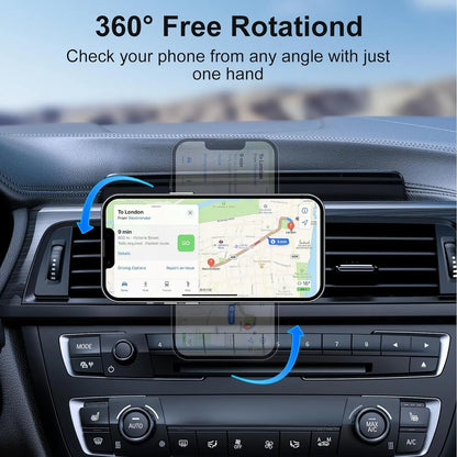 Magnetic Car Phone Holder Adjustable 360° Rotation Air Vent Strongest Adhesion Mag-Safe Car Mount for iPhone 16/15/14/13 Series