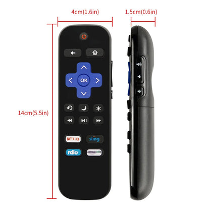 New Replacement Remote Control Fit for All Roku TV, Compatible for TCL Roku/Hisense Roku/Onn Roku/Aparatos/Insignia Roku/HITACHI