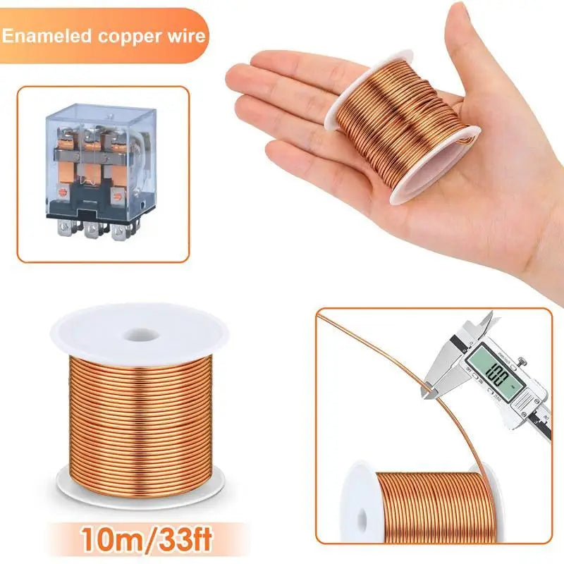 1roll 50g Copper Winding Wire Copper Wire 0.1~1.5mm Cable Copper Wire Magnet Wire copper lacquer wire Enameled