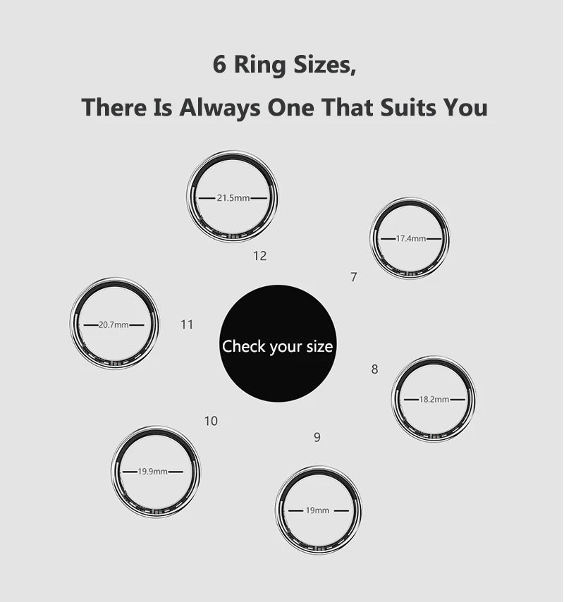 Smart Ring Women Health Tracker Heart Rate Blood Oxygen Photo Control Brush Tiktok Waterproof Multi-sport Modes Men Fitness Ring